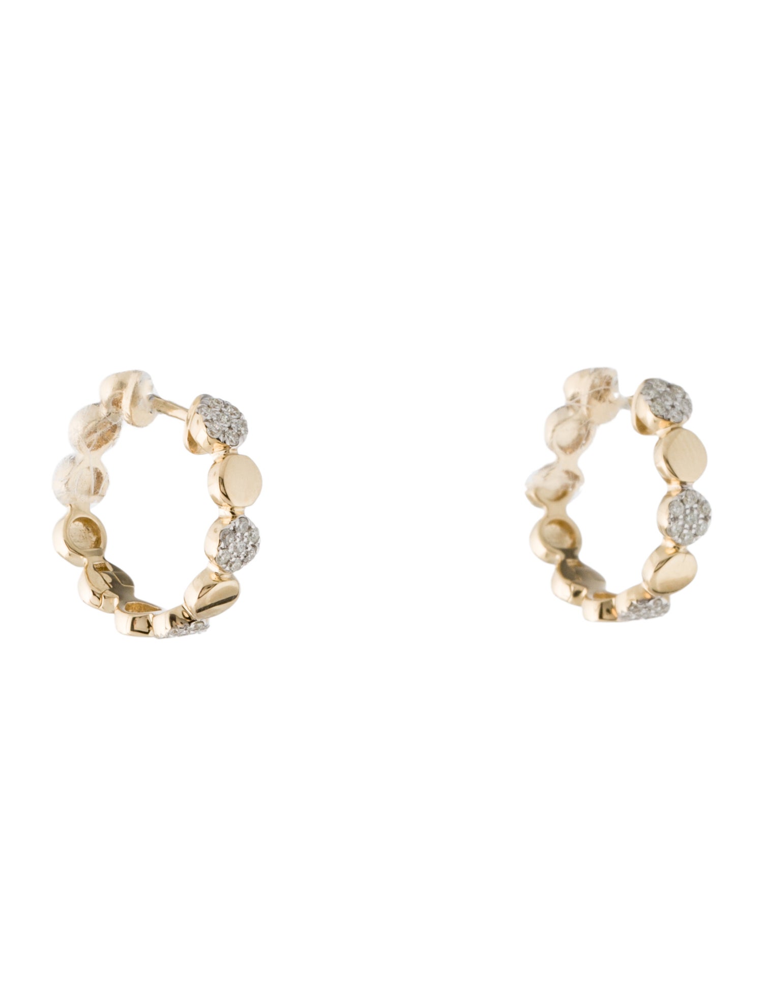 Earrings 14K Diamond Huggie