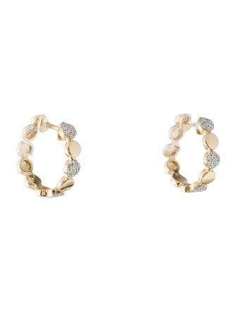 Earrings 14K Diamond Huggie Earrings