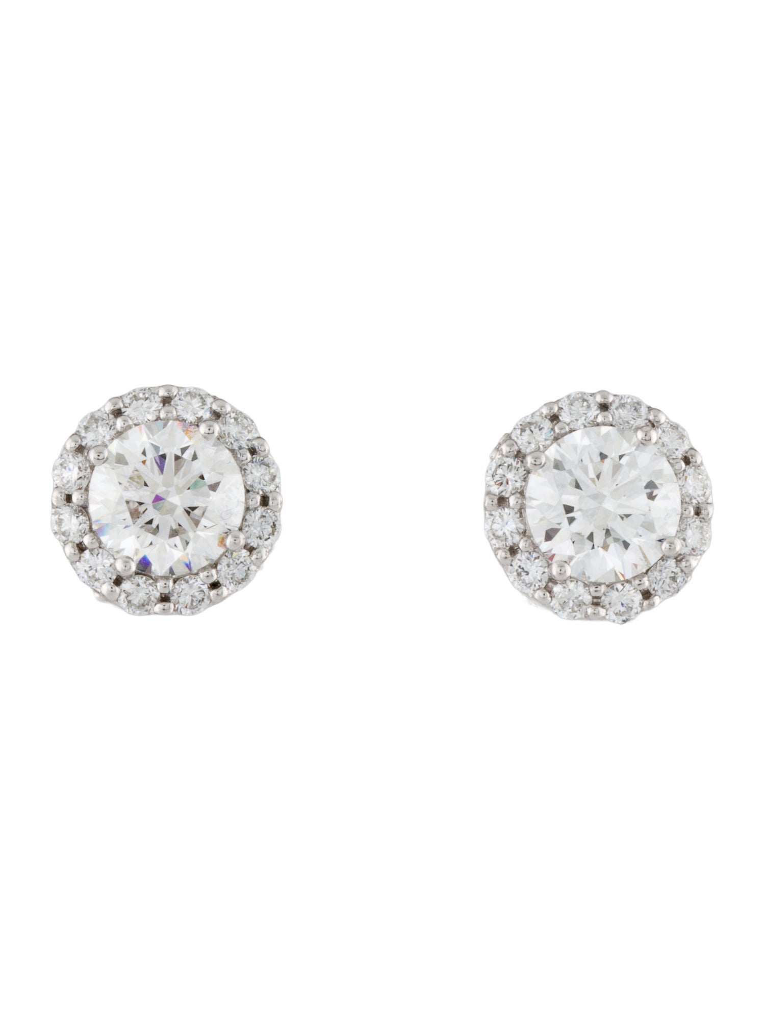 Earrings Platinum 2.84ctw Lab-Grown Diamond Stud