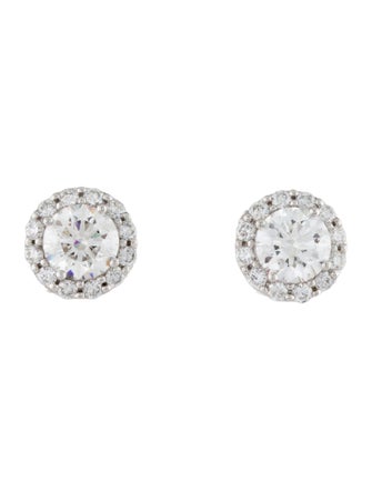 Earrings Platinum 2.84ctw Lab-Grown Diamond Stud Earrings