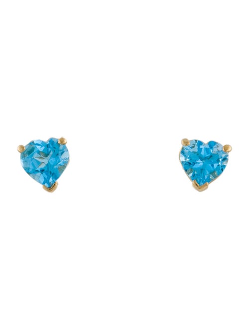 Earrings 14K 1.28ctw Topaz Stud Earrings