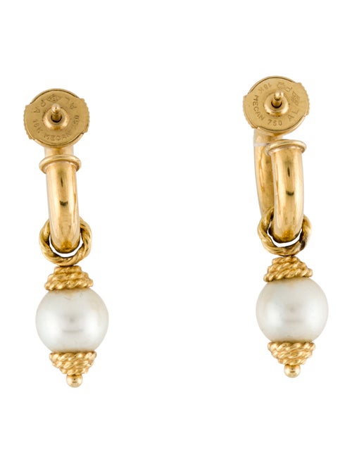 Earrings 18K Pearl Drop Earrings