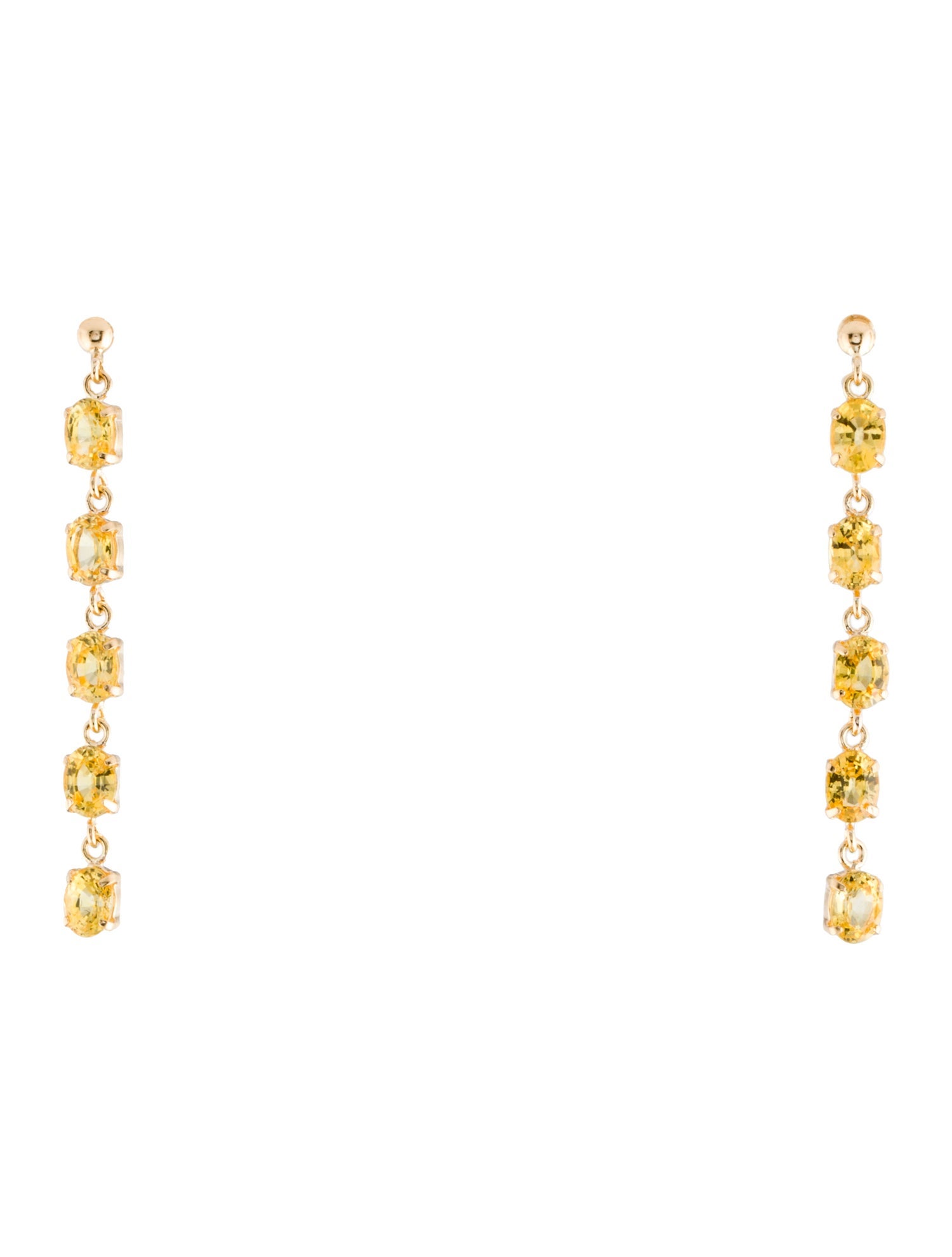 Earrings 18K 1.59ctw Sapphire Drop Earrings