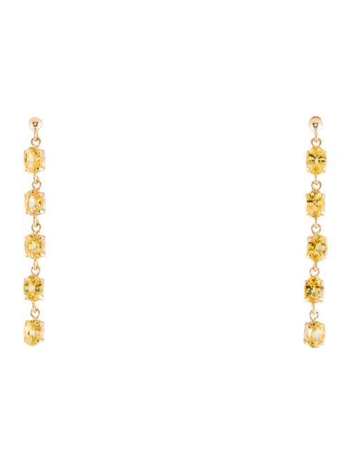 Earrings 18K 1.59ctw Sapphire Drop Earrings