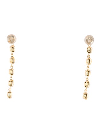 Earrings 18K 1.59ctw Sapphire Drop Earrings