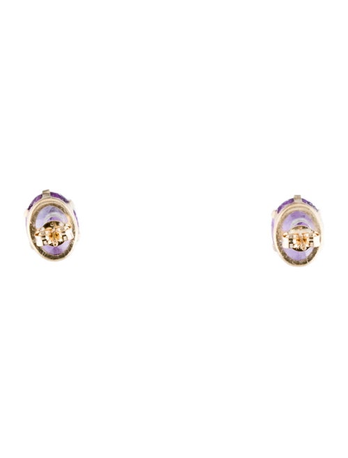Earrings 14K Amethyst Stud Earrings