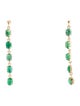 Earrings 18K 1.77ctw Emerald Drop Earrings