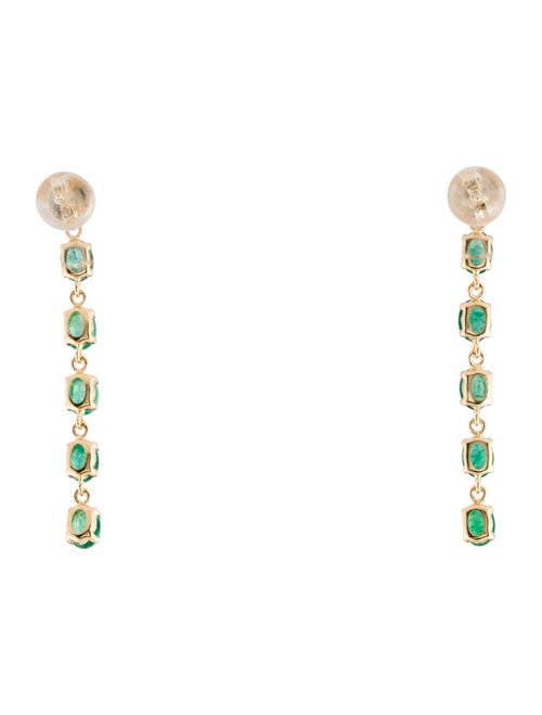 Earrings 18K 1.77ctw Emerald Drop Earrings