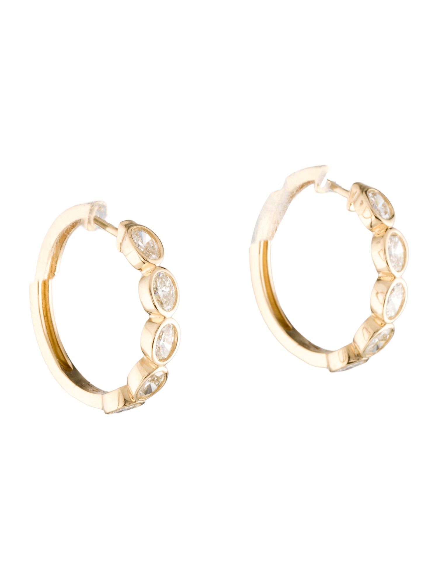 Earrings 14K 1.60ctw Lab-Grown Diamond Hoop