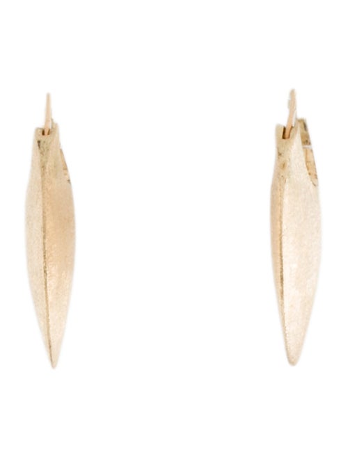 Earrings 14K Textured Hoop Earrings