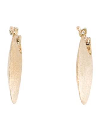 Earrings 14K Textured Hoop Earrings