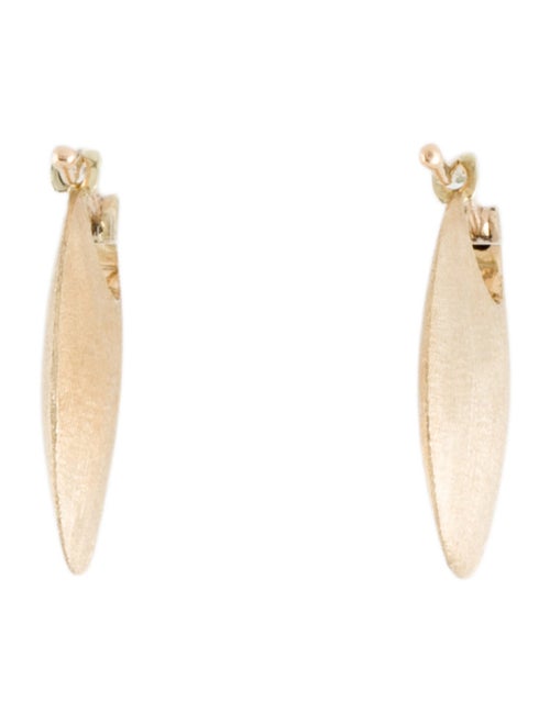 Earrings 14K Textured Hoop Earrings