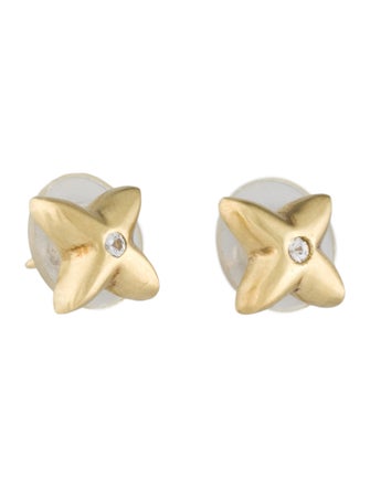 Earrings 18K Sapphire Stud Earrings