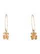 Earrings 14K Bear Hoop Drop Earrings