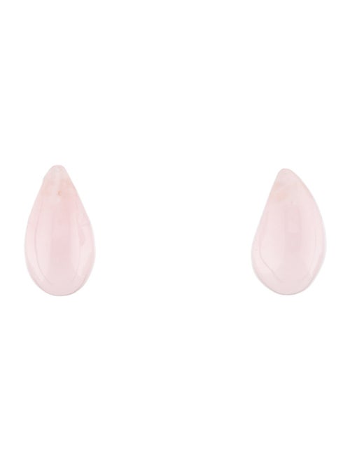 Earrings 14K Rose Quartz Drop Earrings