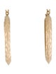 Earrings 14k Textured Hoop Earrings