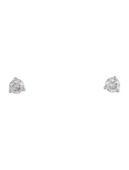Earrings 14K Diamond Solitaire Stud Earrings