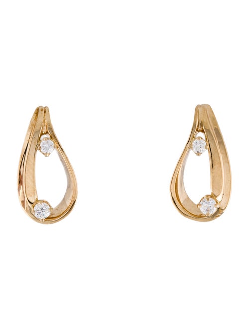 Earrings 14K Diamond Drop Earrings