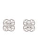 Earrings 14K Diamond Clover Stud Earrings