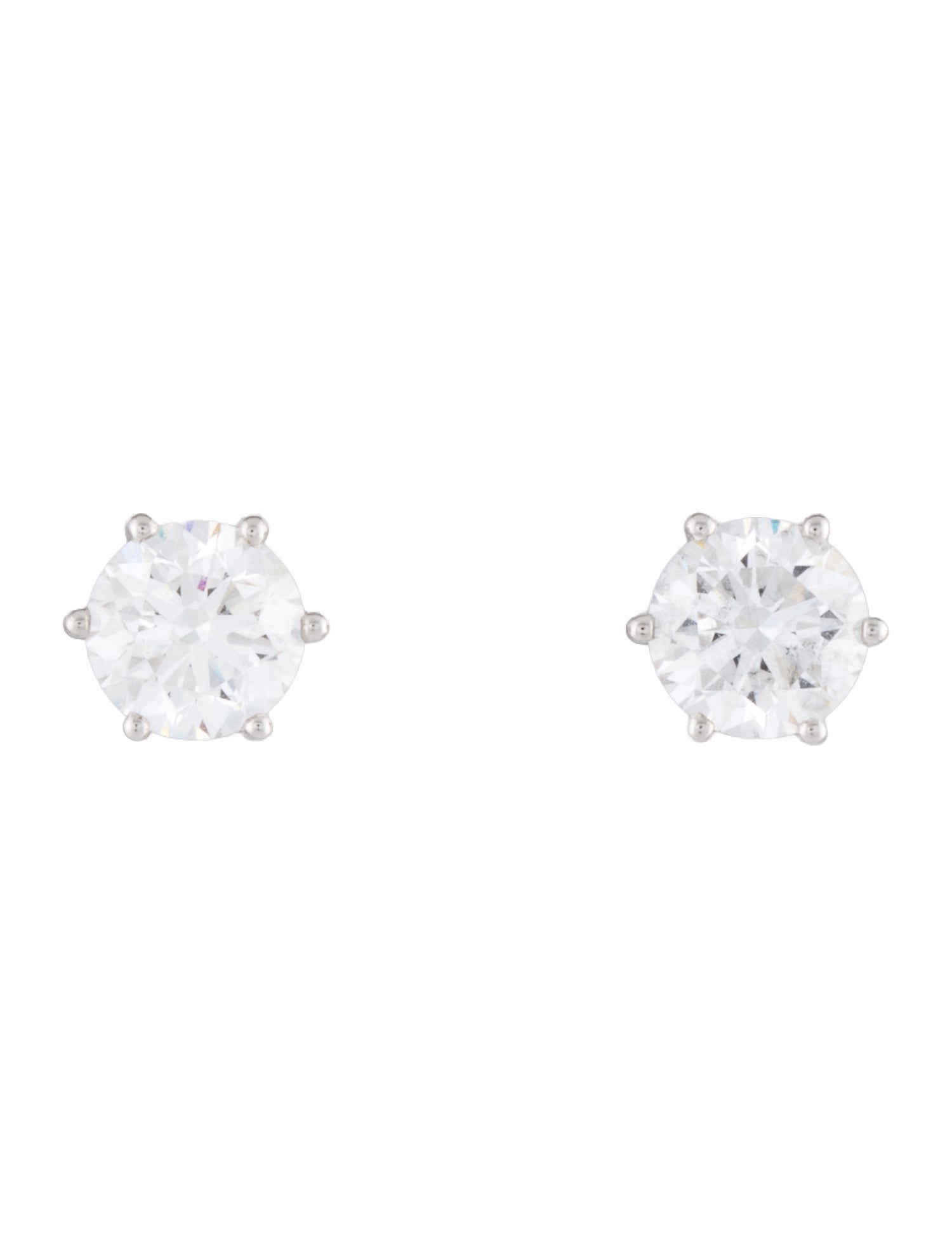 Earrings Platinum 2.16ctw Lab-Grown Diamond Stud