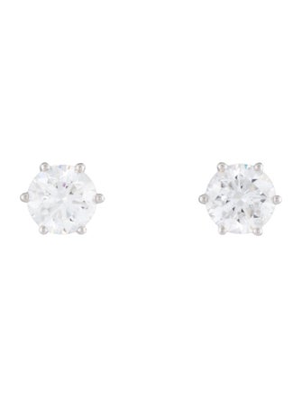 Earrings Platinum 2.16ctw Lab-Grown Diamond Stud Earrings