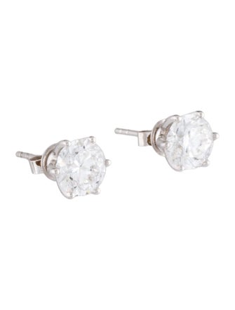 Earrings Platinum 2.16ctw Lab-Grown Diamond Stud Earrings