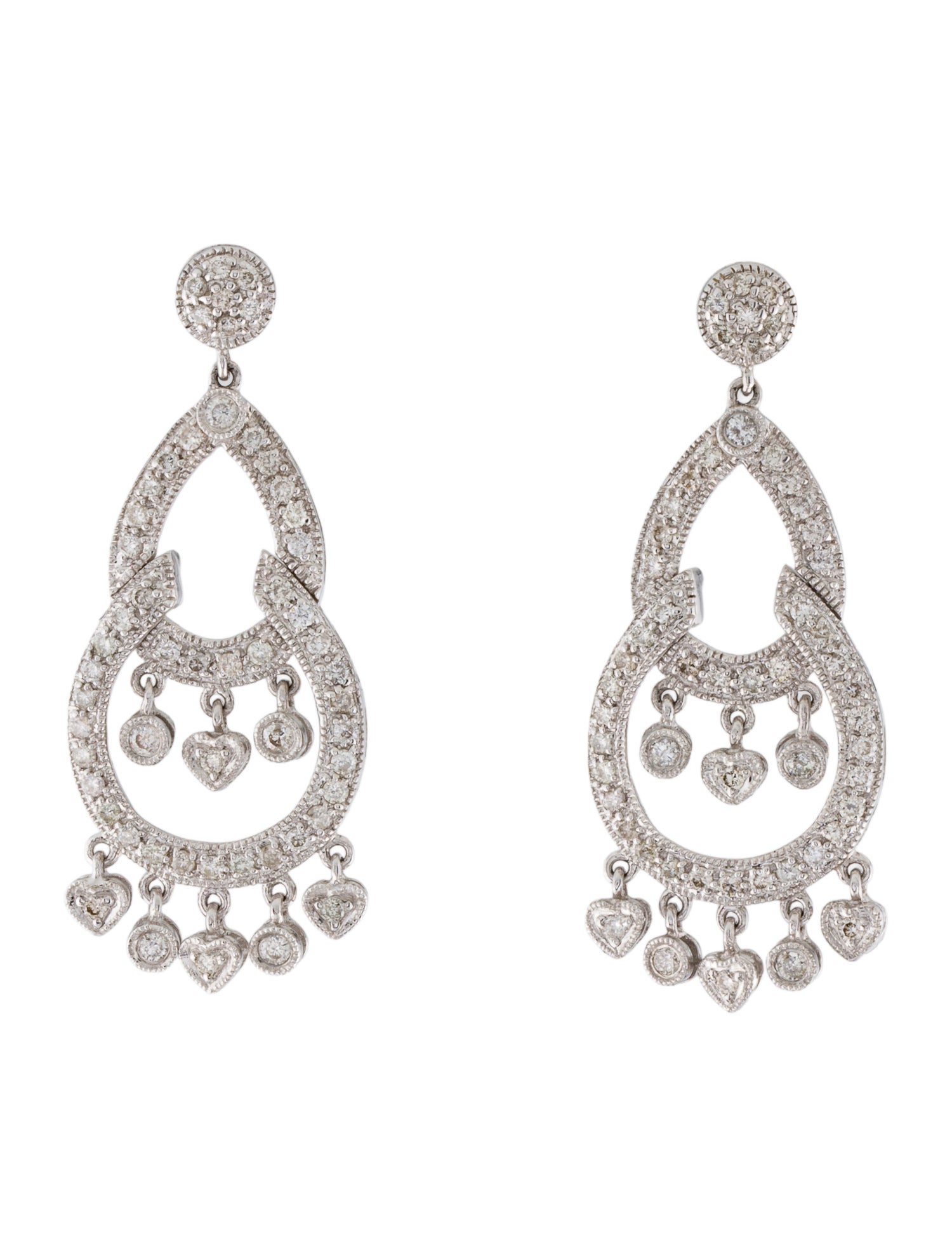 Earrings 14K Diamond Drop