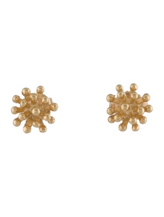 Earrings 14K Dandelion Stud Earrings