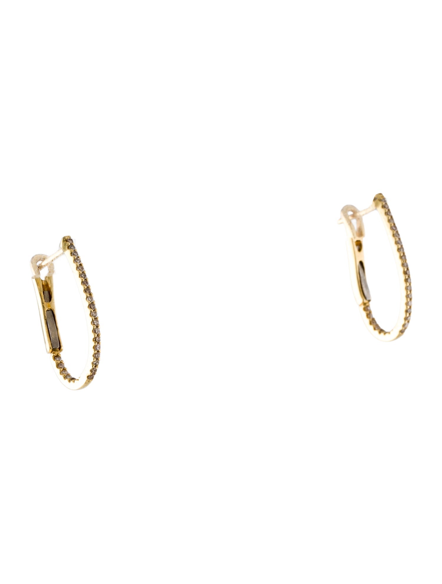 Earrings 14K Diamond Hoop