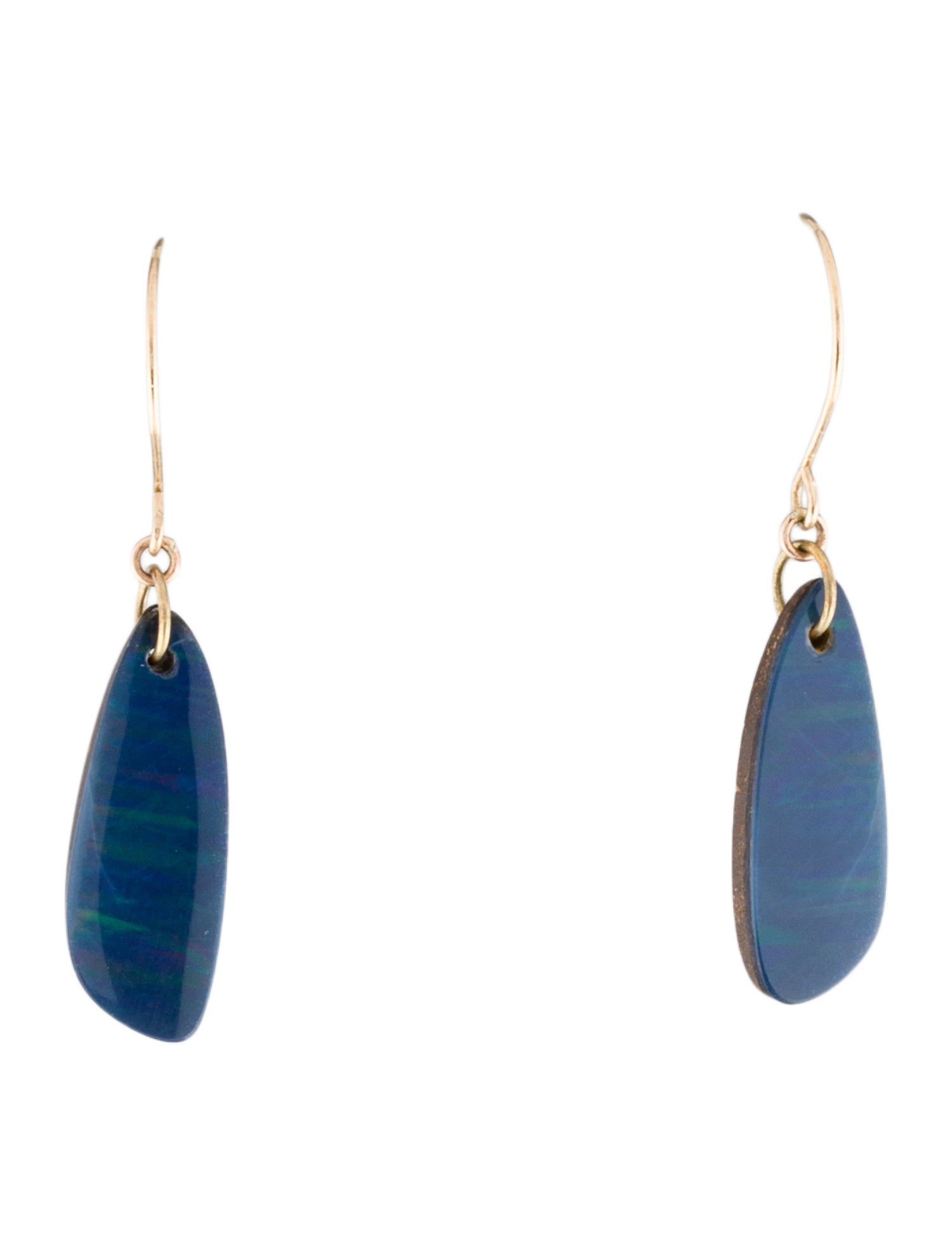 Earrings 14K Opal Doublet Drop Earrings