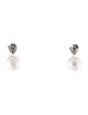 Earrings 14K Pearl & Diamond Drop Earrings