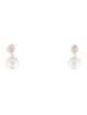 Earrings 14K Sapphire & Pearl Drop Earrings