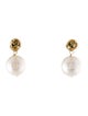 Earrings 14K Pearl & Diamond Drop Earrings
