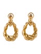 Earrings 14K Twisted Circle Drop Earrings