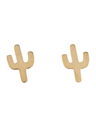 Earrings 14K Saguaro Cactus Stud Earrings