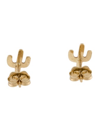Earrings 14K Saguaro Cactus Stud Earrings