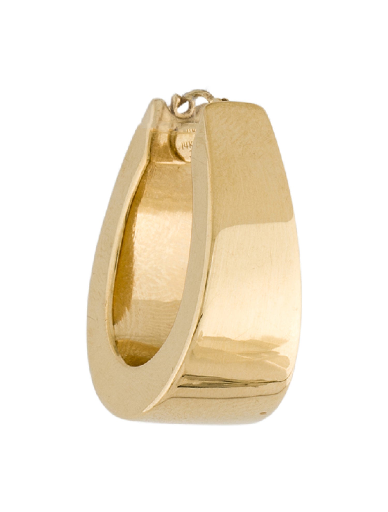 Earrings 14K Single Chunkie Hoop Earring