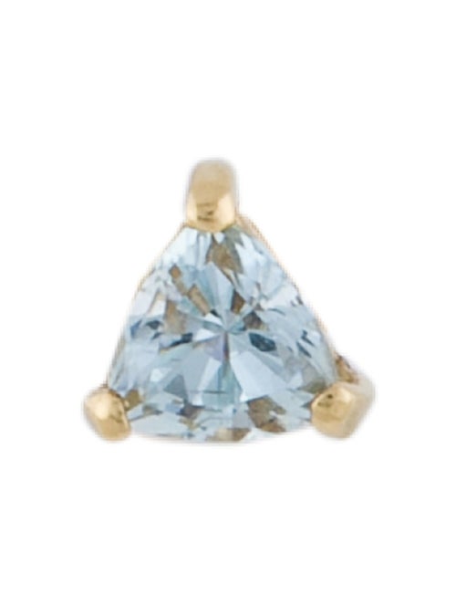 Earrings 14K Aquamarine Single Stud Earring