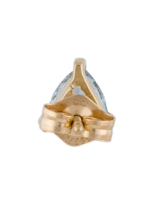 Earrings 14K Aquamarine Single Stud Earring