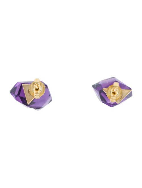 Earrings 18K Amethyst Stud Earrings