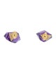 Earrings 18K Amethyst Stud Earrings