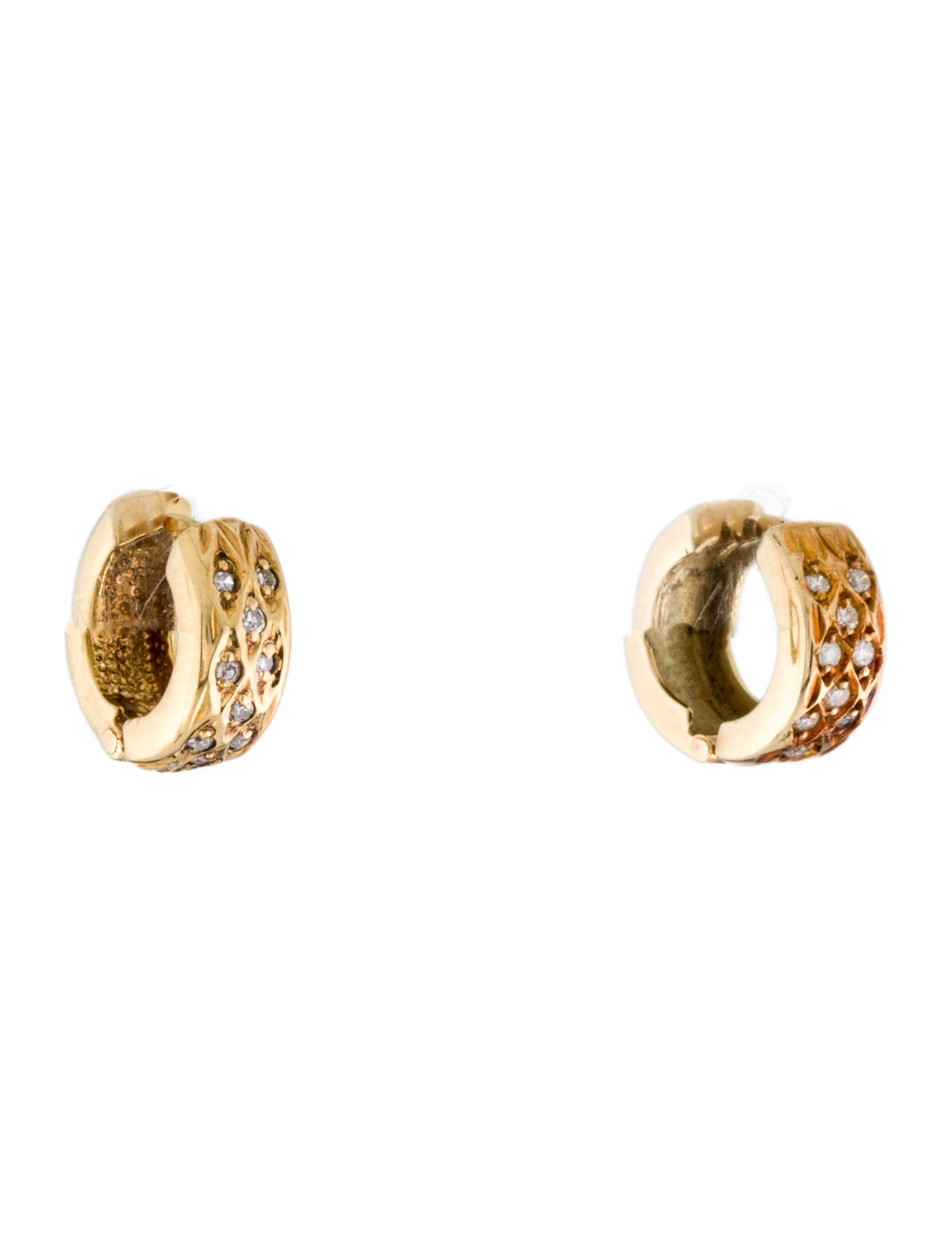 Earrings 18K Diamond Huggie