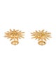 Earrings 18K Diamond Sun Stud Earrings