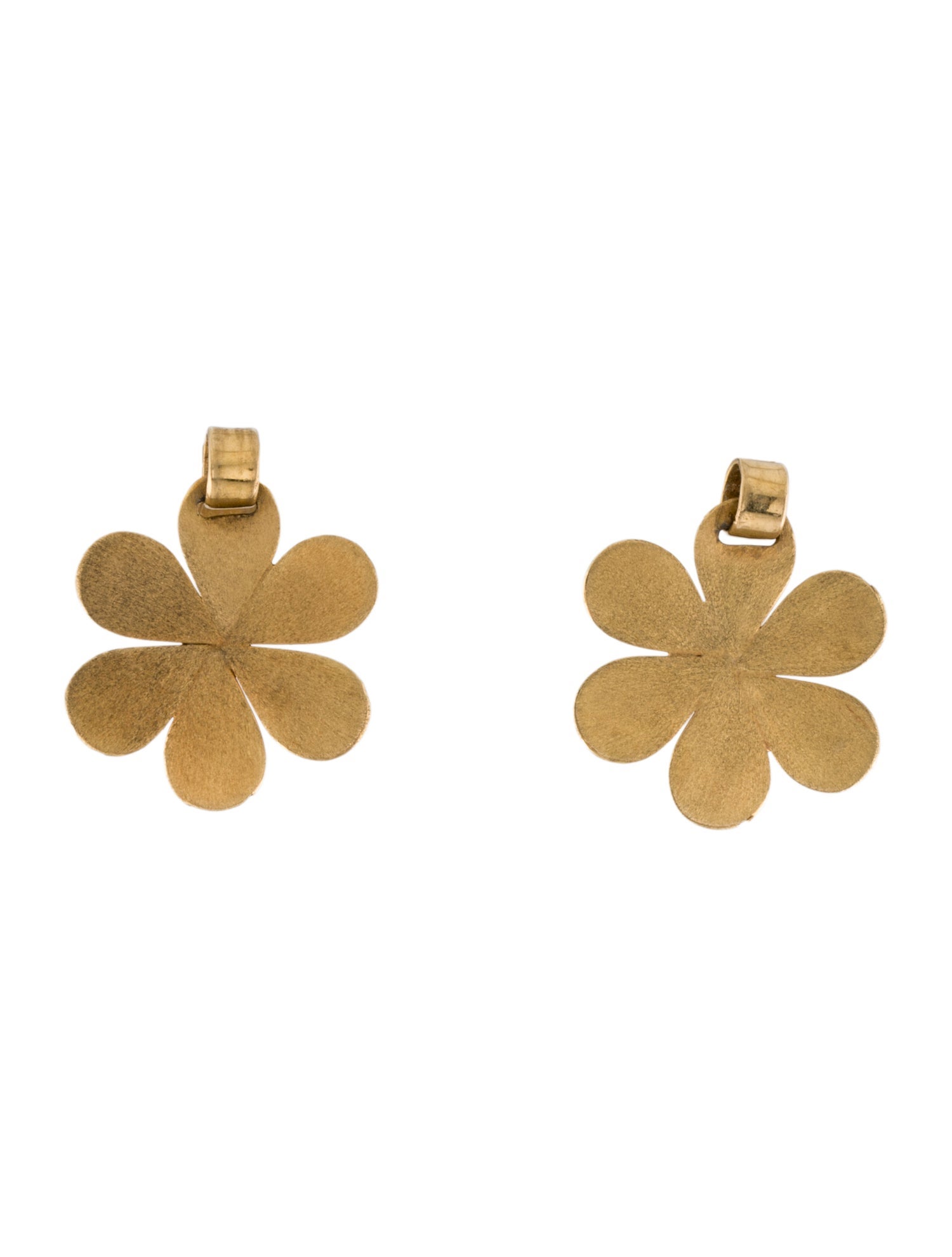 Earrings 18K Flower Drop