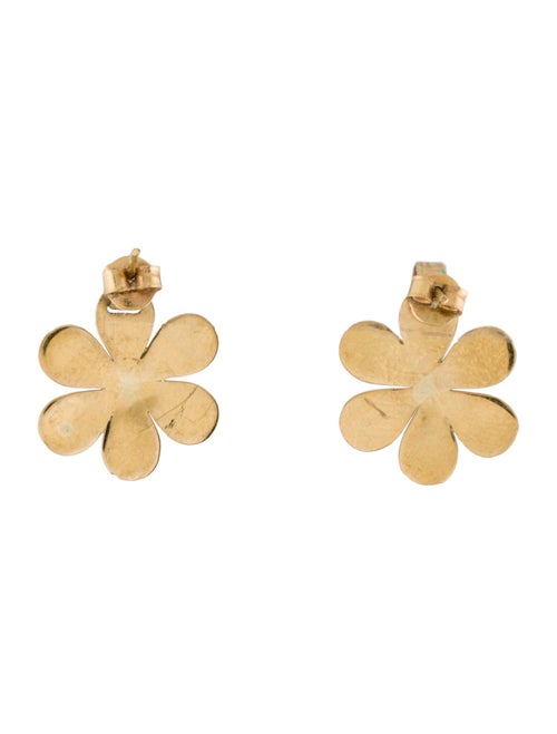 Earrings 18K Flower Drop Earrings