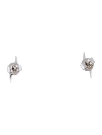 Earrings 14K Diamond Lightning Bolt Stud Earrings