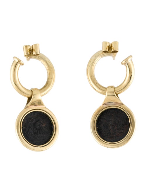 Earrings 18K Coin Drop Earrings