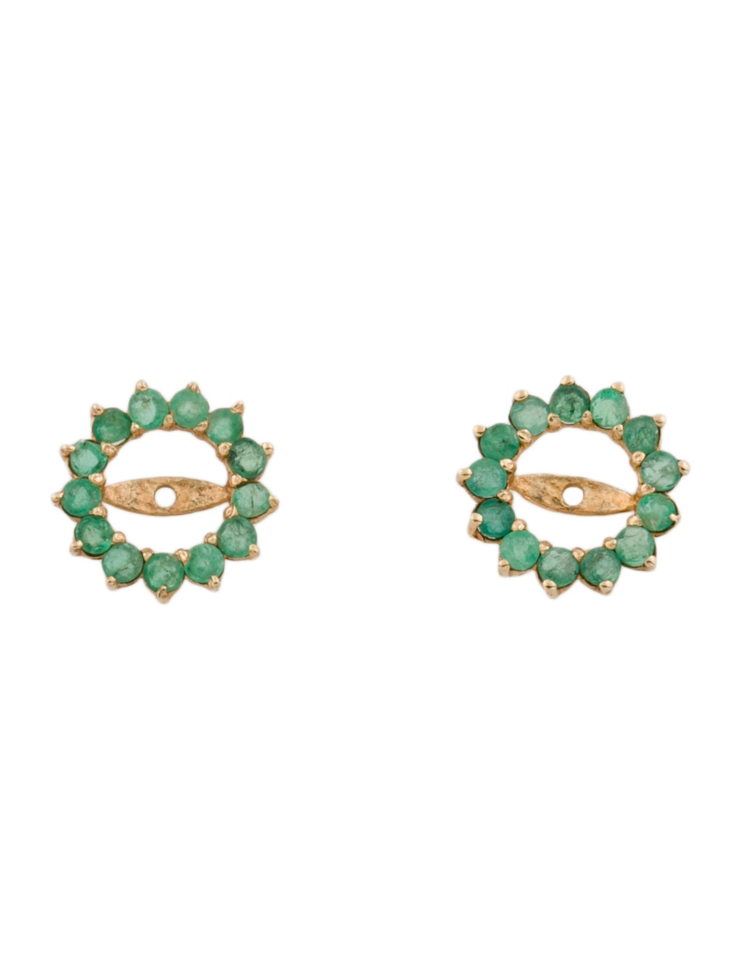 Earrings 14K Emerald Earring Enhancers