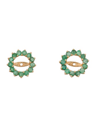 Earrings 14K Emerald Earring Enhancers