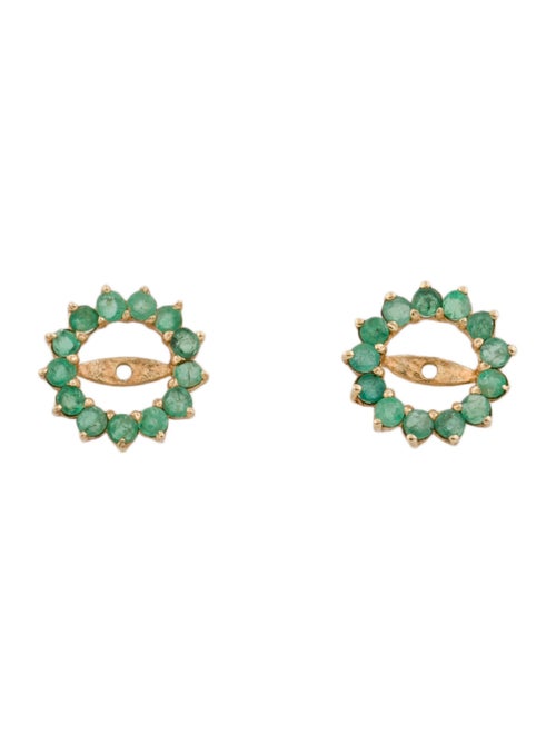Earrings 14K Emerald Earring Enhancers